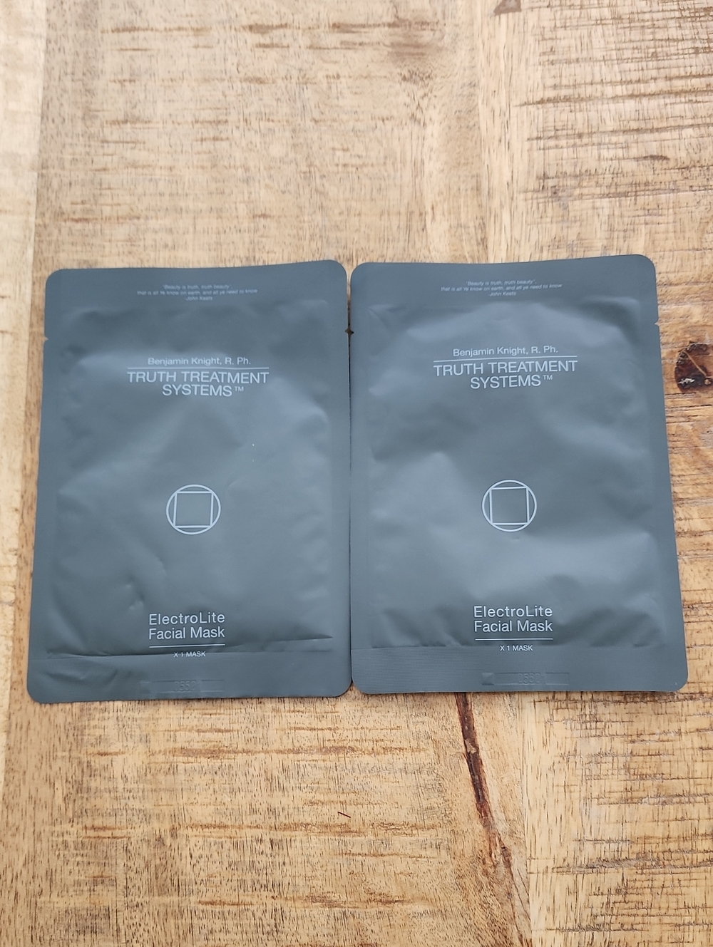 TRUTH TREATMENT SYSTEMS Electrolite Facial Masks Hydrating Treatment - 2 Masks